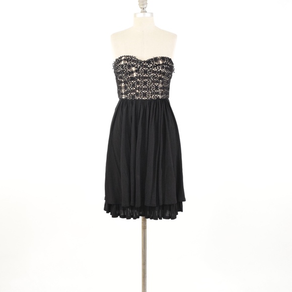 LIL Embroidered Bustier Bodice Mini Dress - Picture 2 of 7